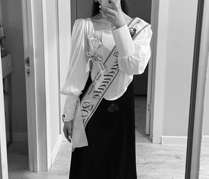 Рубашка корсет белого цвета