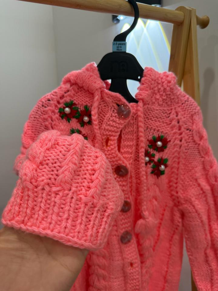 Кардиган вязаный ручной работы