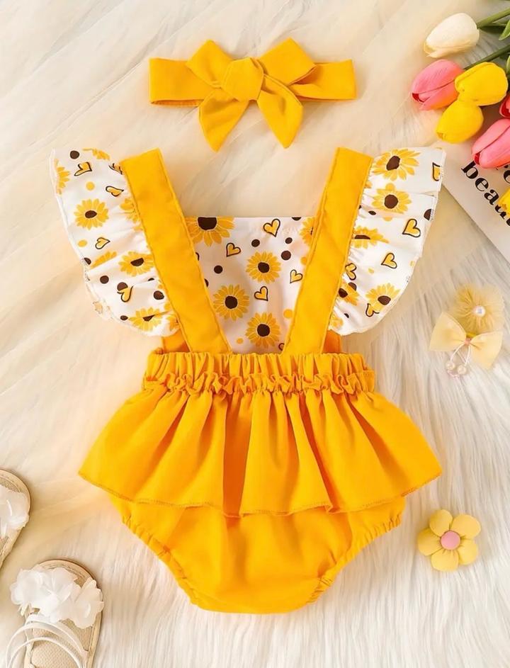 Яркий комплект для малышки 💛