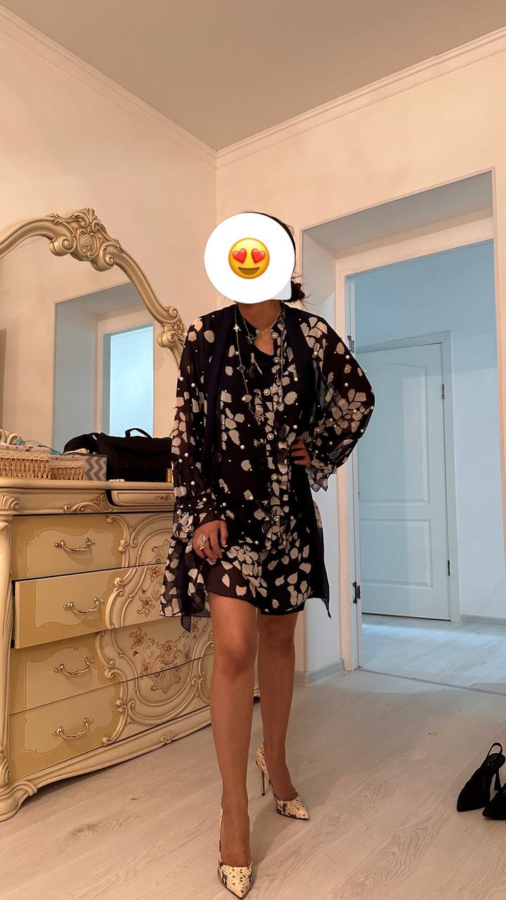 Платье с жемчугом