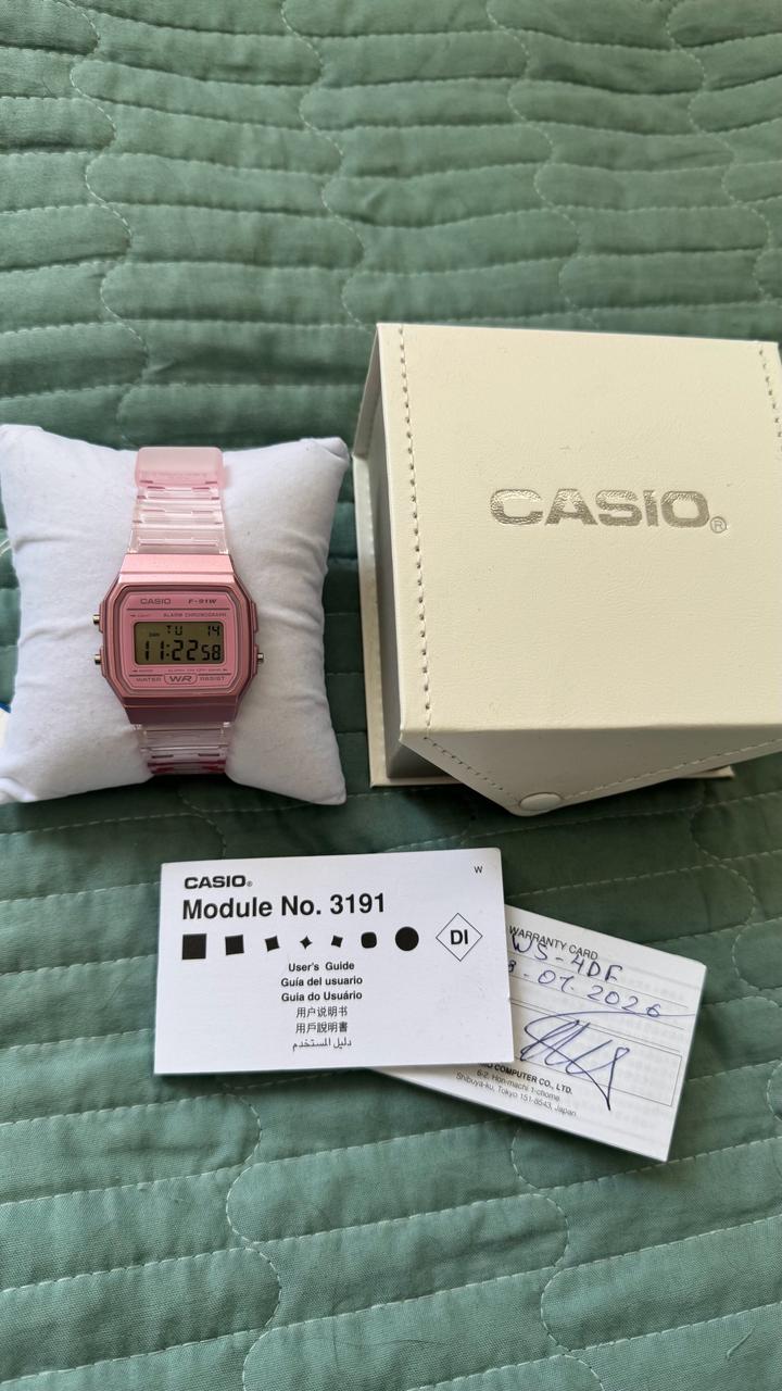 Часы Casio розовые