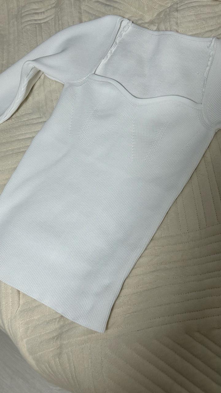 Zara трикотажный топ