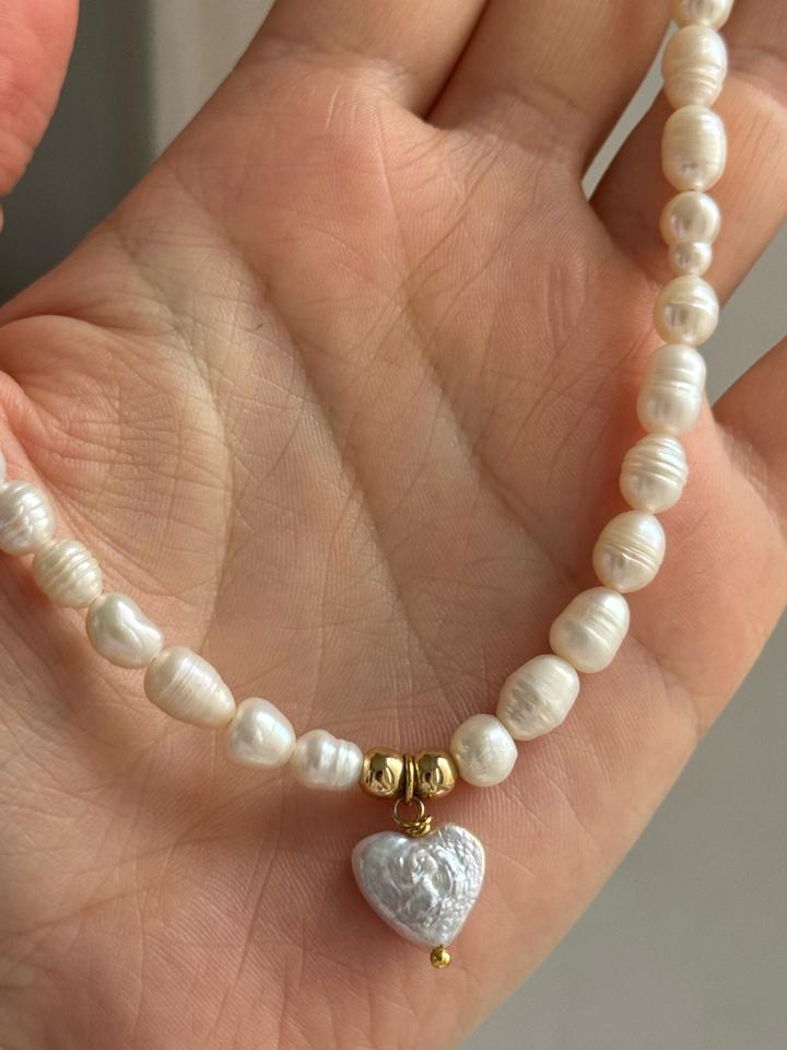 Колье из натурального жемчуга