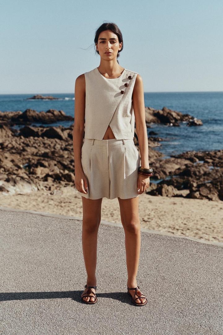 Топ из льна