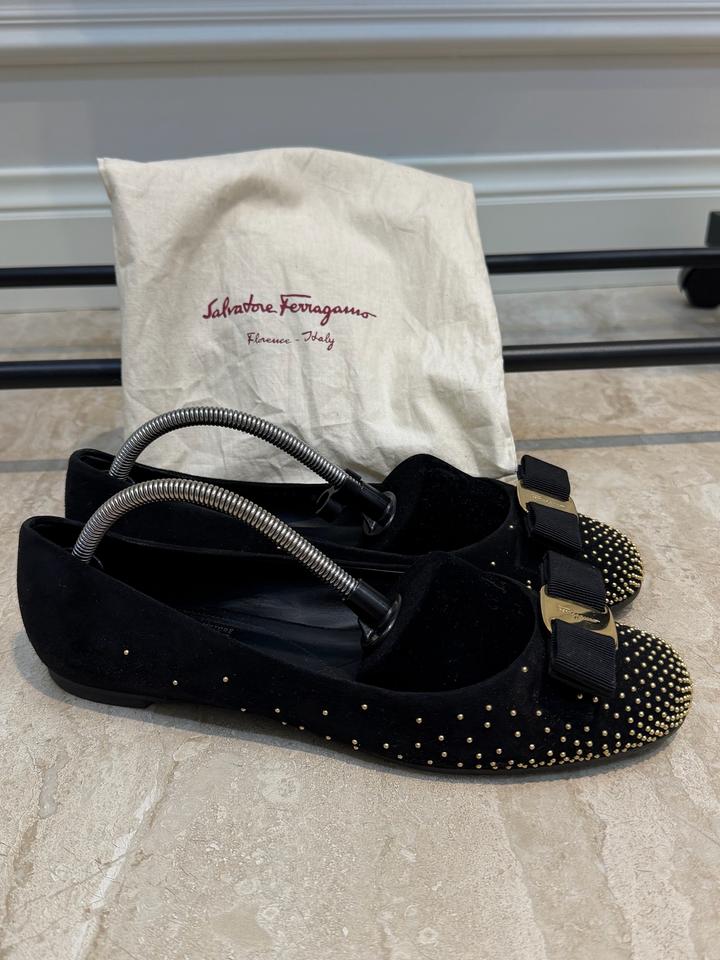 Salvatore Ferragamo: замшевые балетки Varina