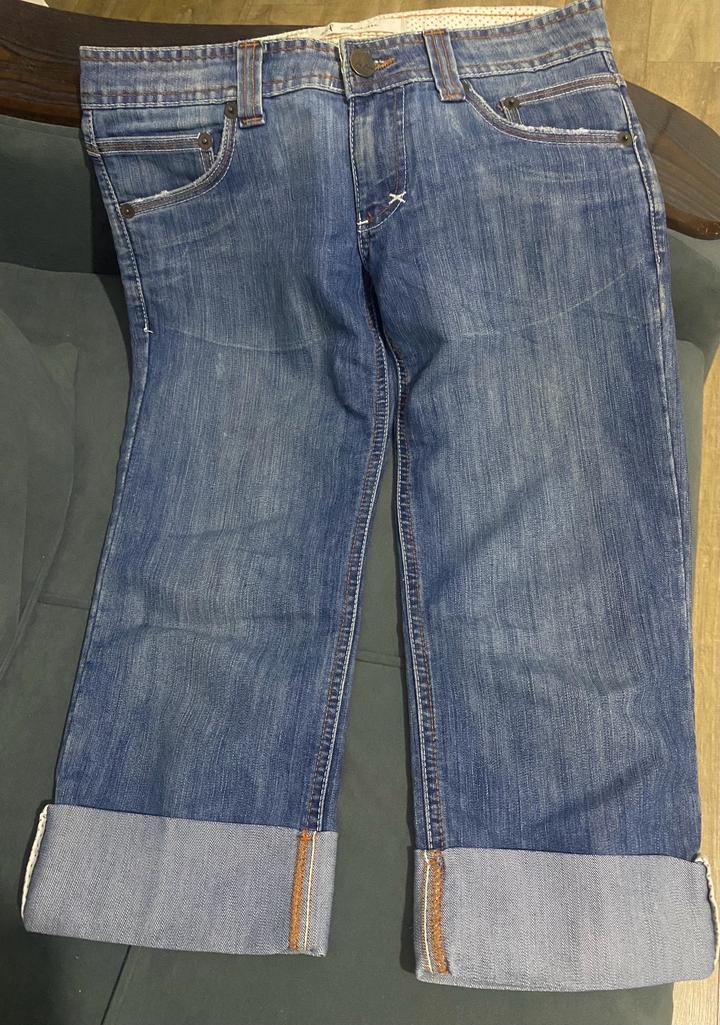 Летние джинсовые шорты бермуды Zara trf