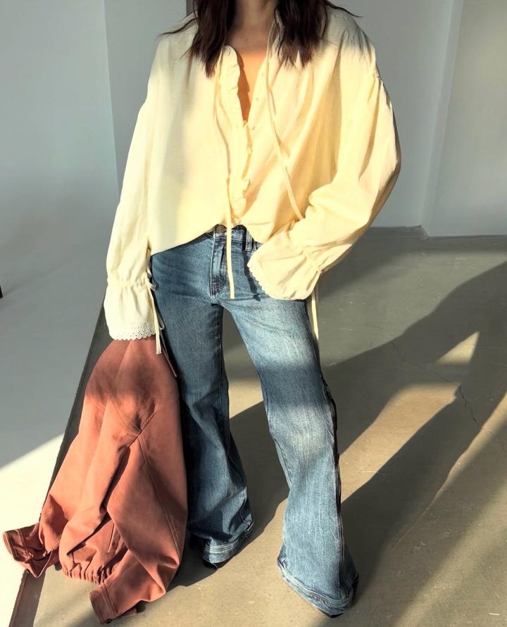 Блузка свободного кроя