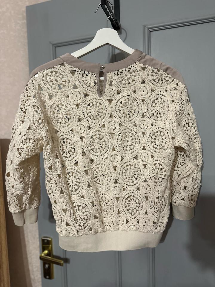 кружевной свитшот
