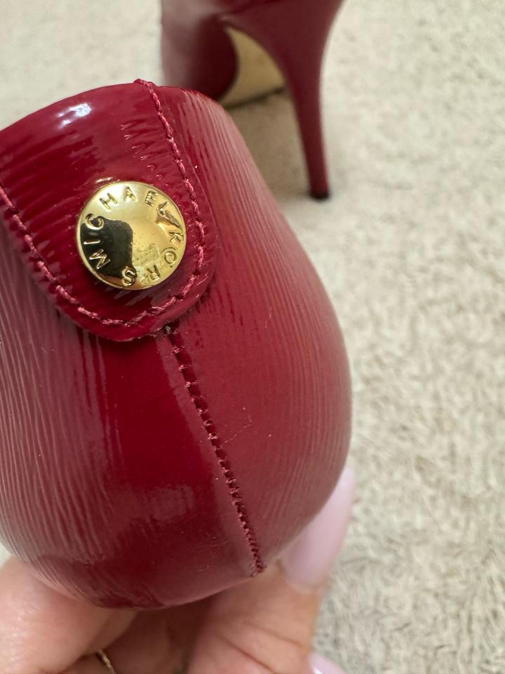 Лаковые туфли-лодочки Michael Kors – Глубокий красный / Бордо