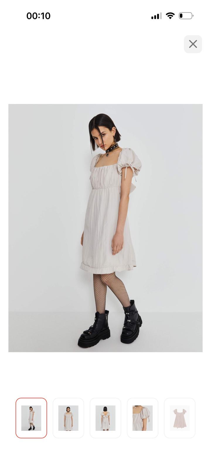 Нежное платье с бантом