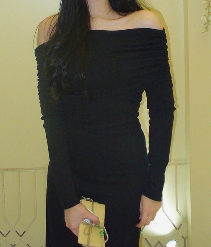 длинное платье черное