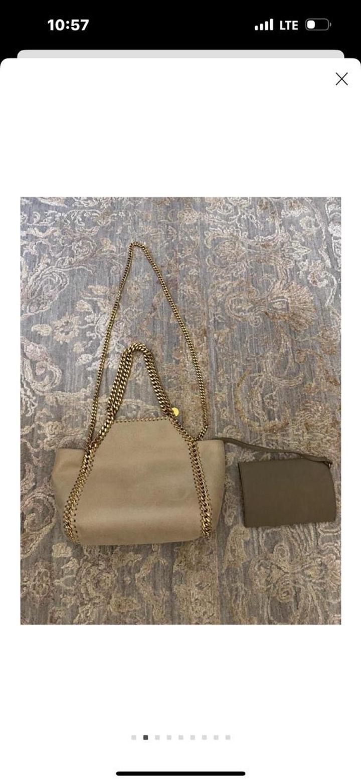 Stella Mccartney Falabella reversible faux-suede mini tote