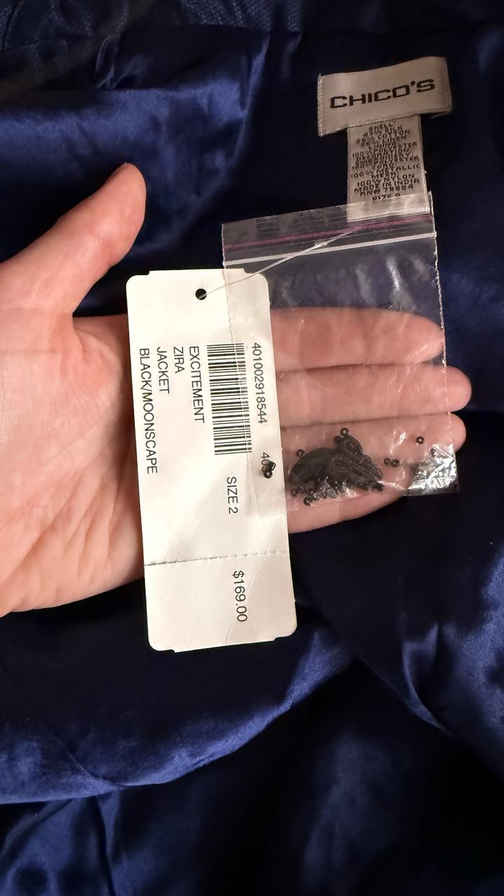 Жакет с вышивкой и бисером. шелк и лен