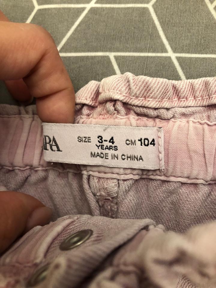 Zara джинсовая юбка розового цвета 3-4 года 104 см