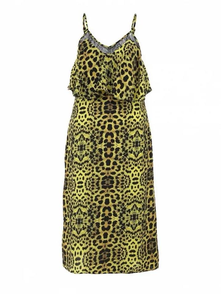 Платье River Island, вискоза 100%, леопардовый принт, UK 8