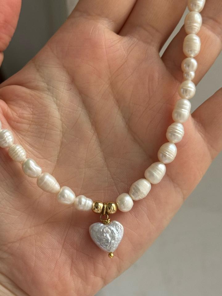 Колье из натурального жемчуга