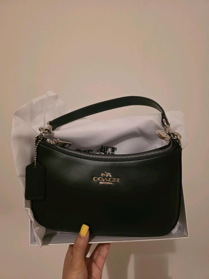 Сумка Coach Teri темно зелёная