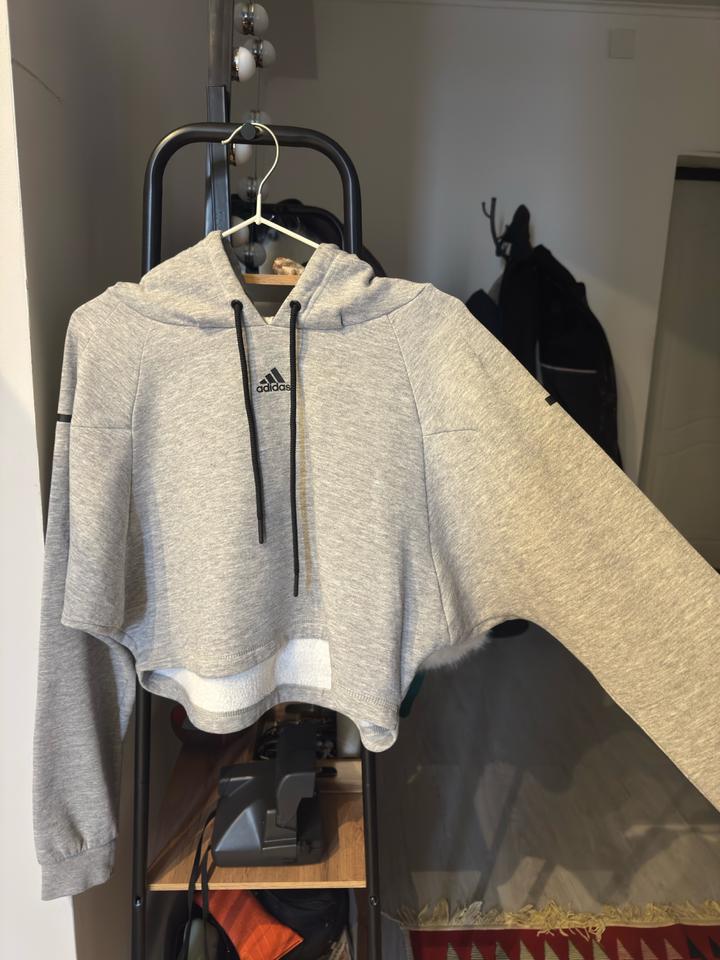 Худи толстовка Adidas худи кроп