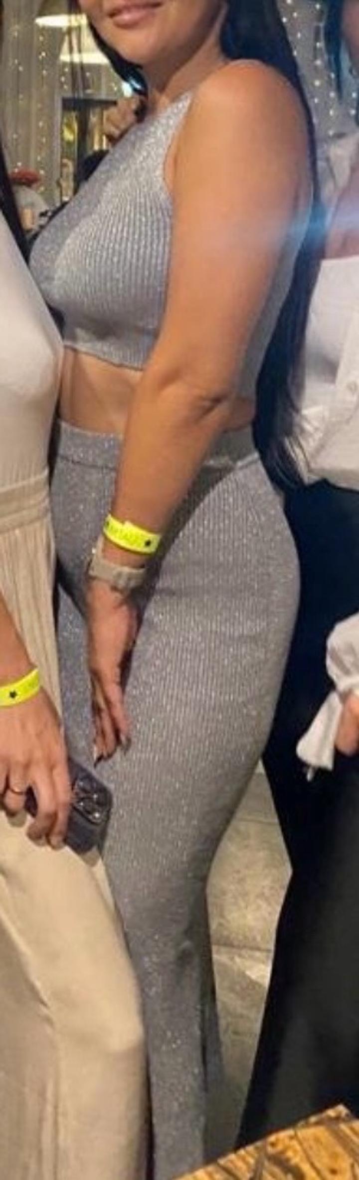 двойка серая с блестящей нитью