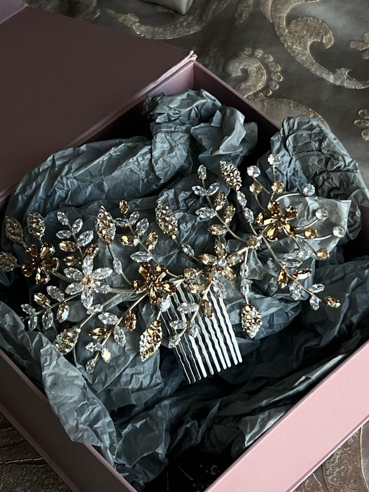 Свадебные гребни на волосы Swarovski