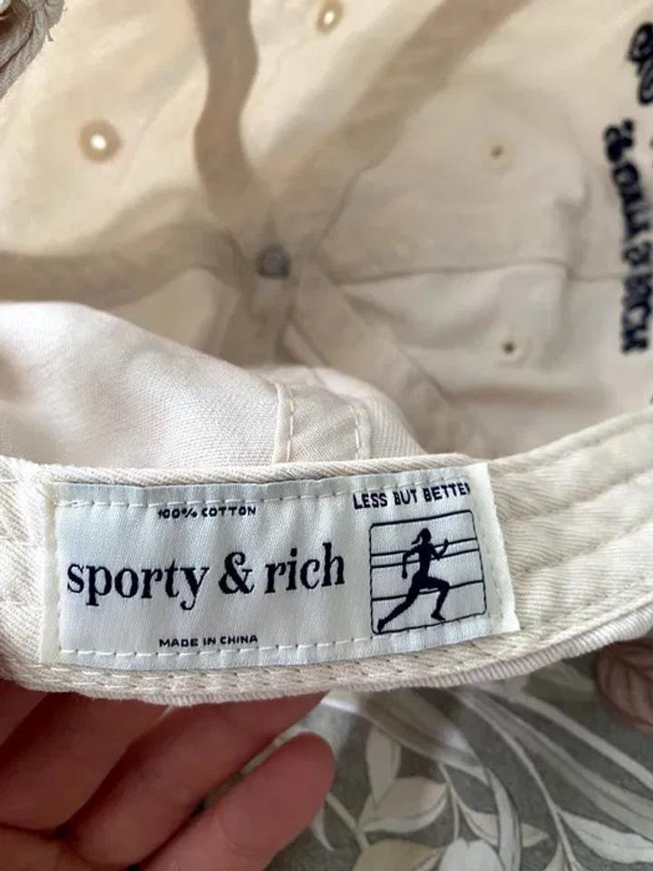 Sporty & Rich Кепка H&W Club Cream/Navy