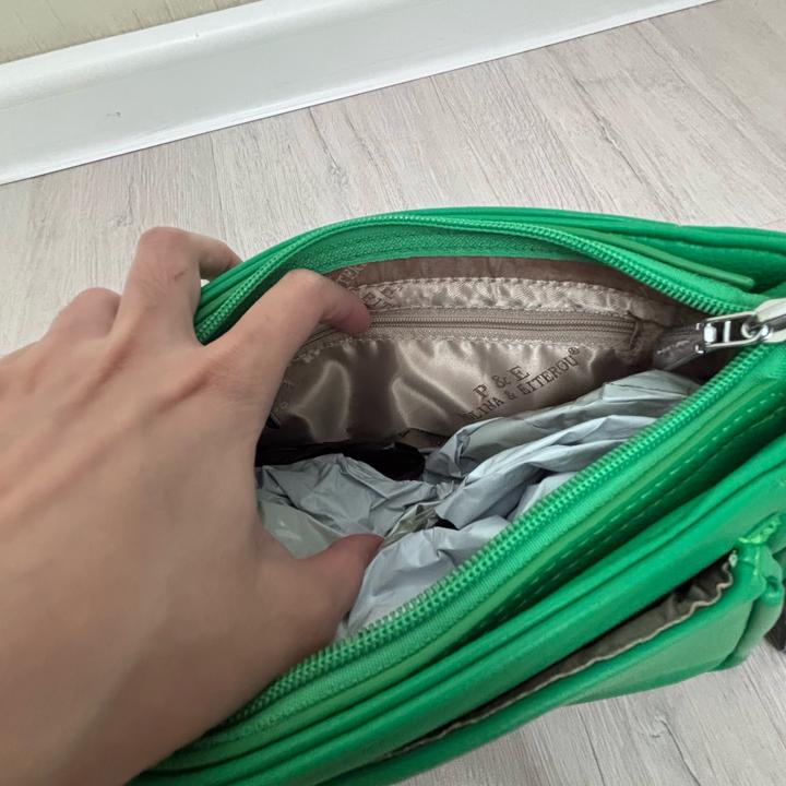 Polina&Eiterou сумка в зелёном цвете
