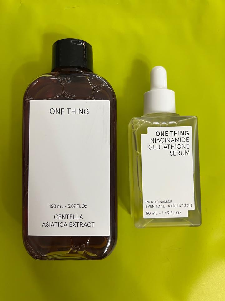 Сыворотка и тонер от корейского бренда ONE THING