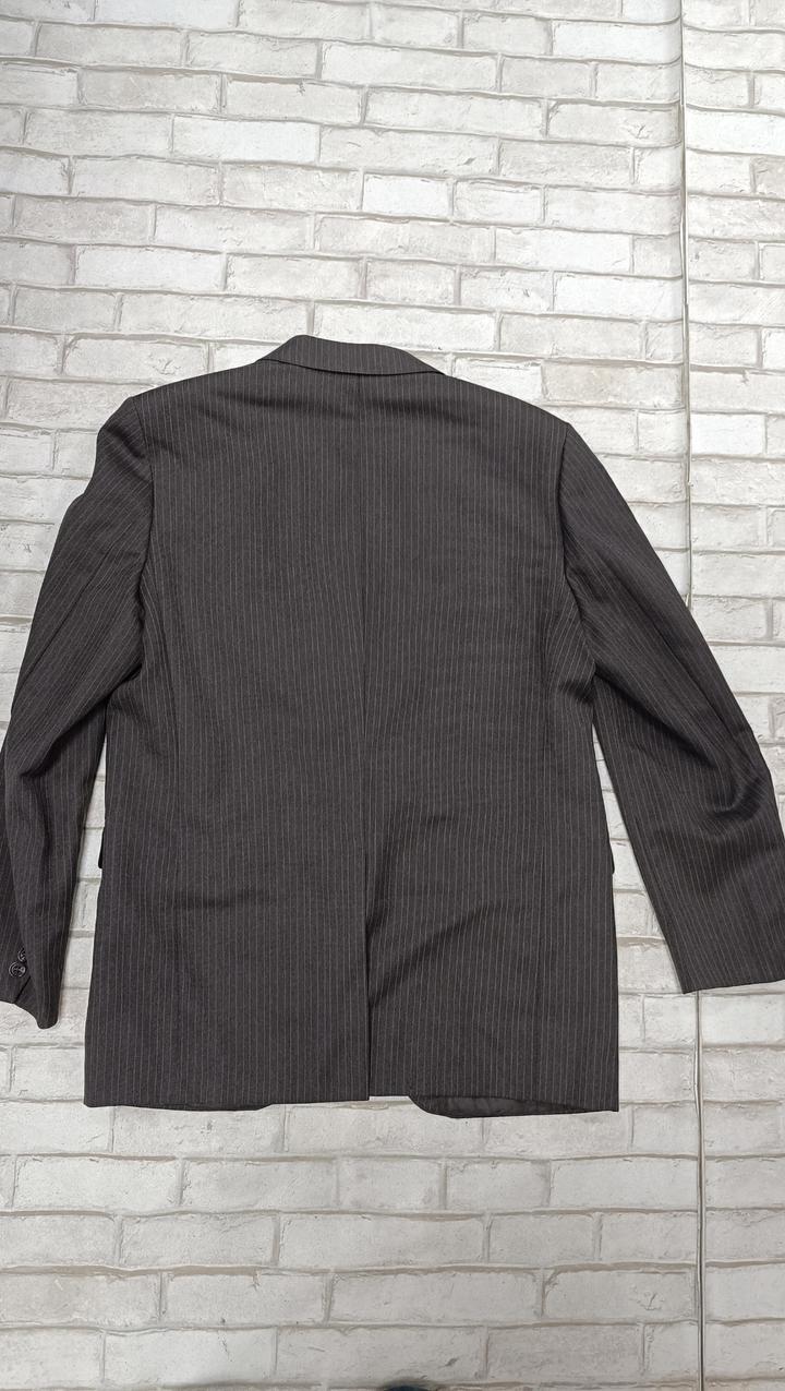 Винтаж Коричневый в клетку мужской пиджак