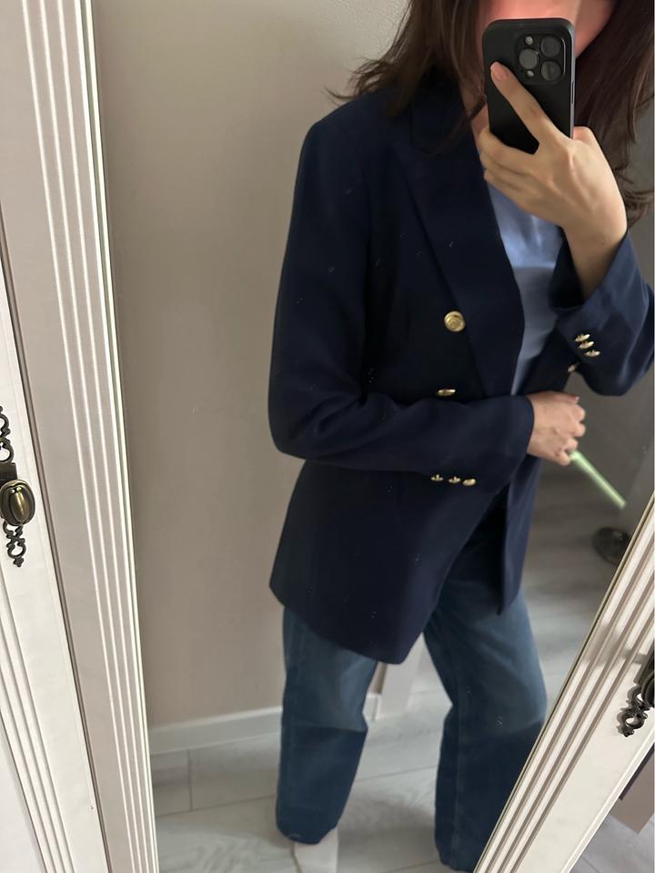 Пиджак темно синий S