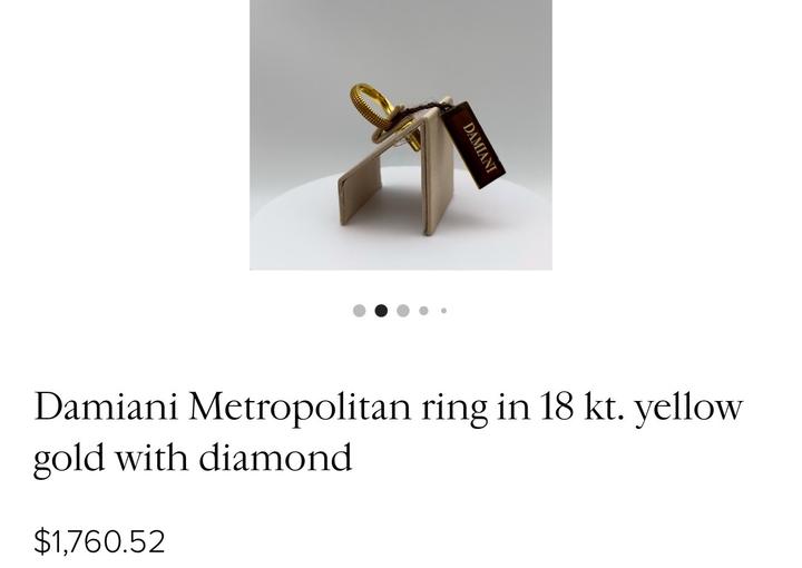 Кольцо Damiani Элегантное оригинальное кольцо от итальянского ювелирного дома