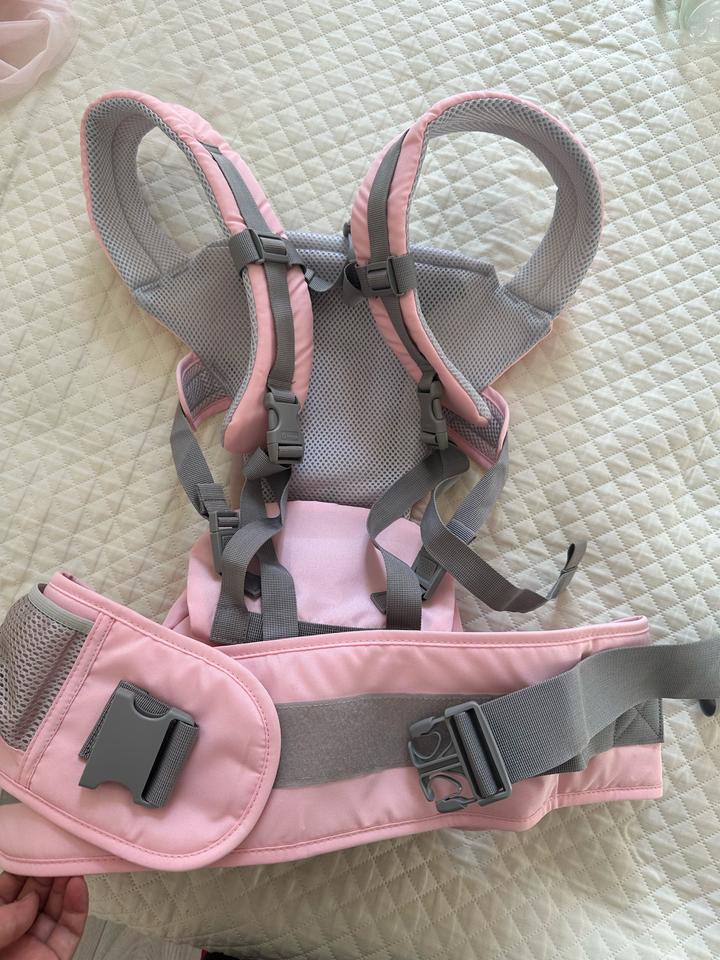 Эргорюкзак кенгуру розовый