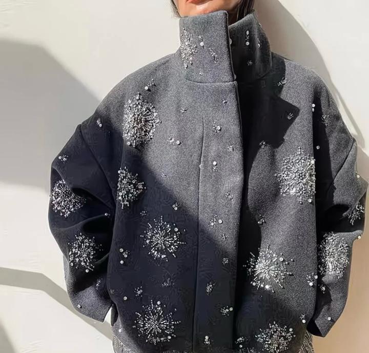 Бомбер со стразами