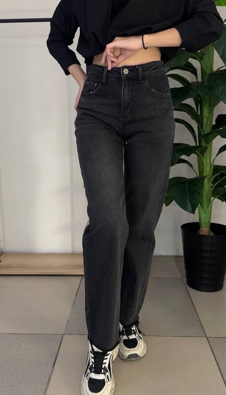 Джинсы прямые черные