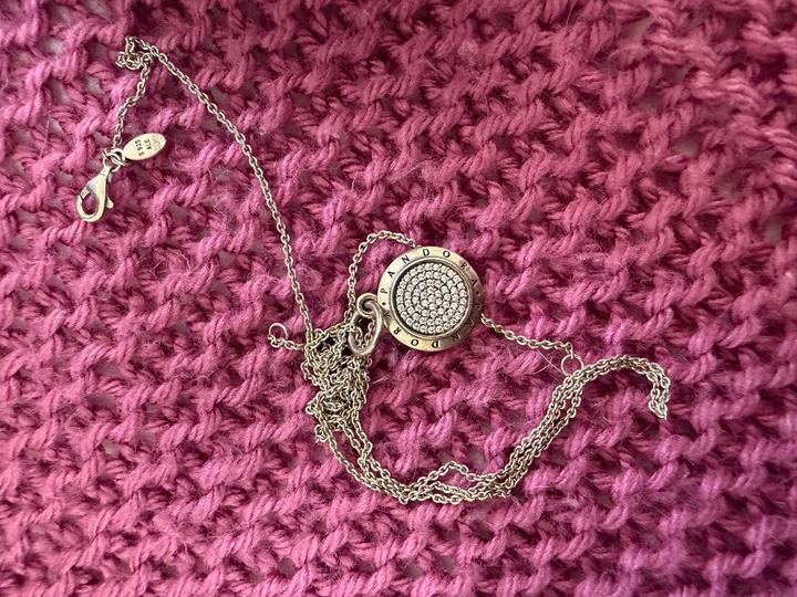 Подвеска Pandora с цепочкой, серебро 925