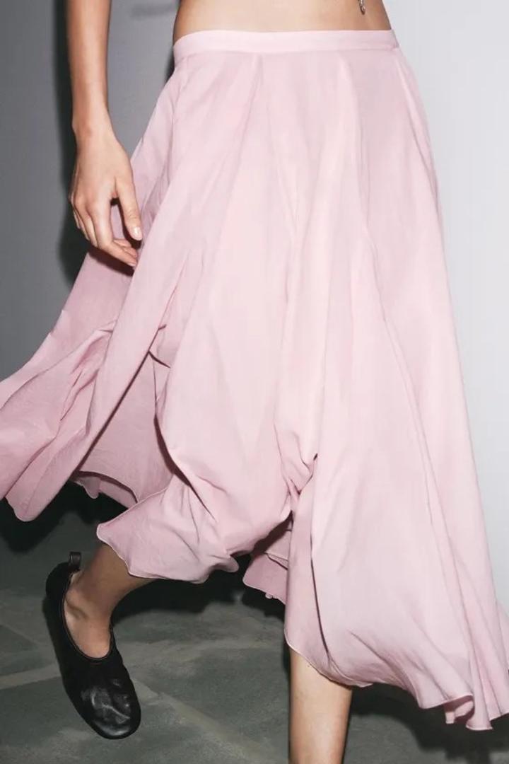 Стильная юбка Zara 100% хлопок L