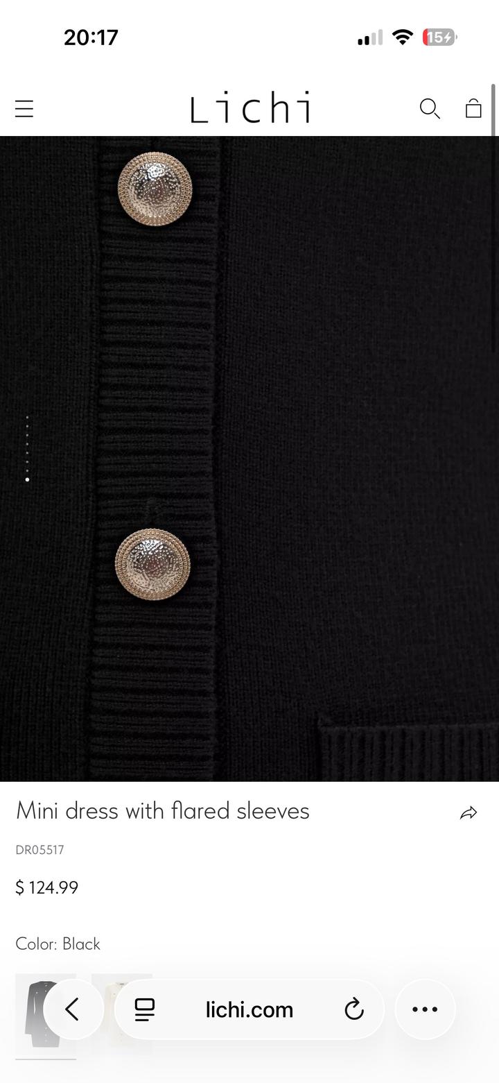 Черное платье Lichi