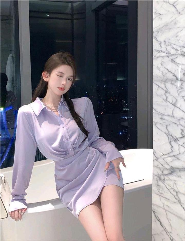 Платье рубашка mini