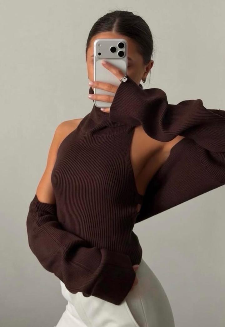 Двойка топ плюс кофта