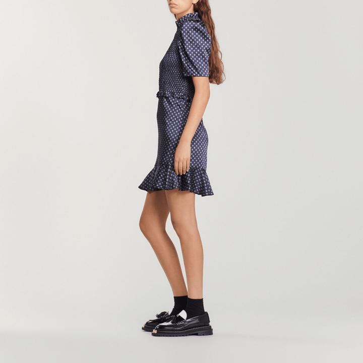 Sandro Short polka-dot dress