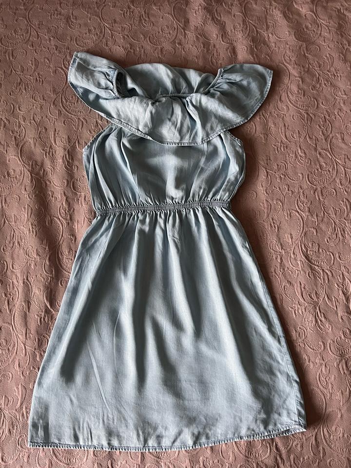 Платье голубое h&m