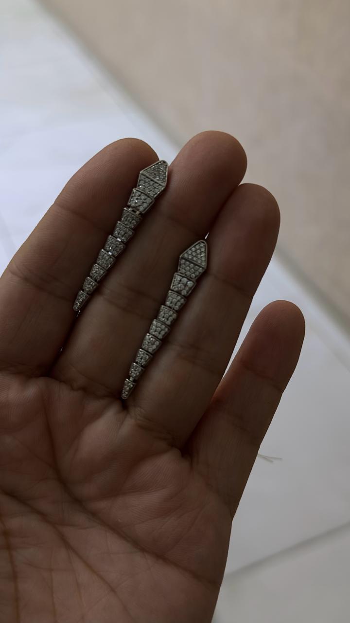 Серьги серебряные