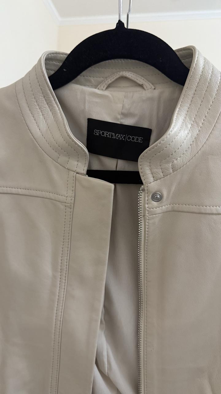 Оригинальная Куртка sportmax из натуральной кожи