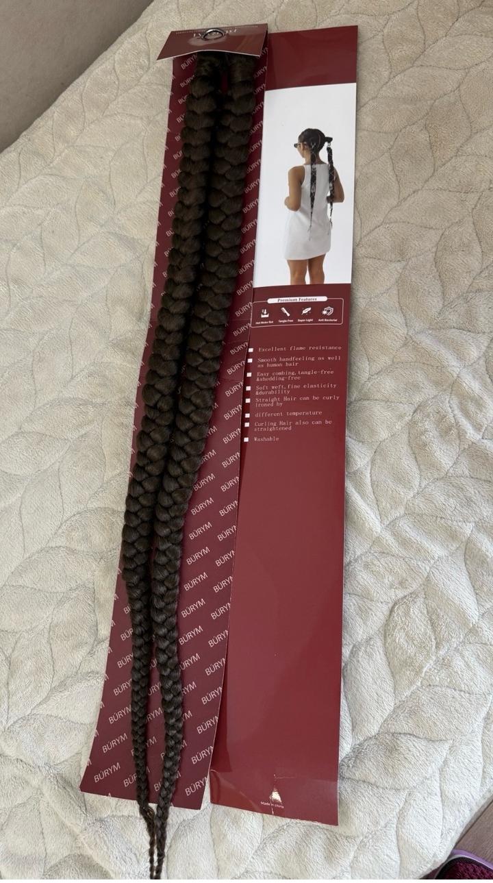 Косички на крабе темно-русый женский