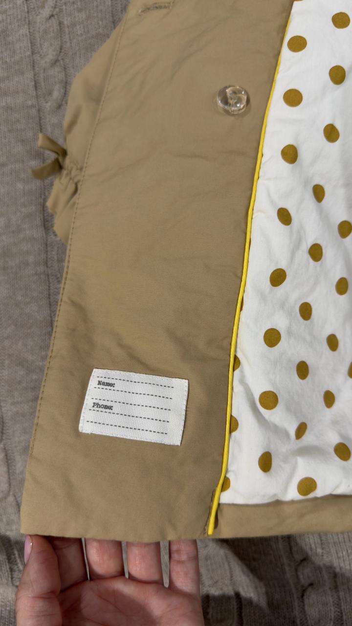 Тренч Zara baby для девочки