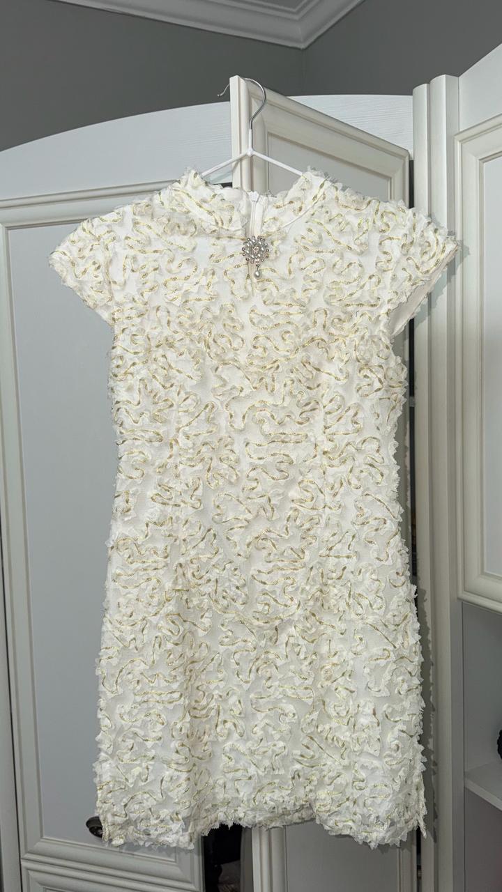 Белое платье мини