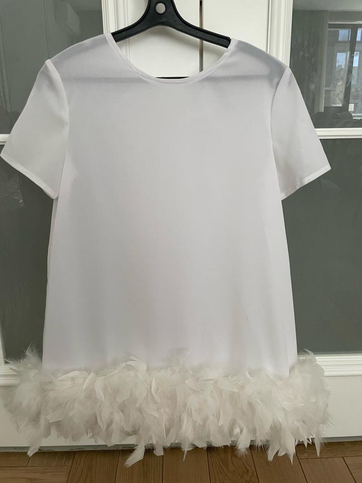 Топ женский с перьями, новый