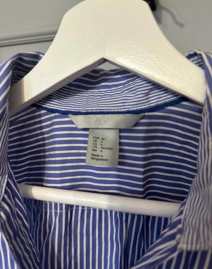 Рубашка H&M в полоску