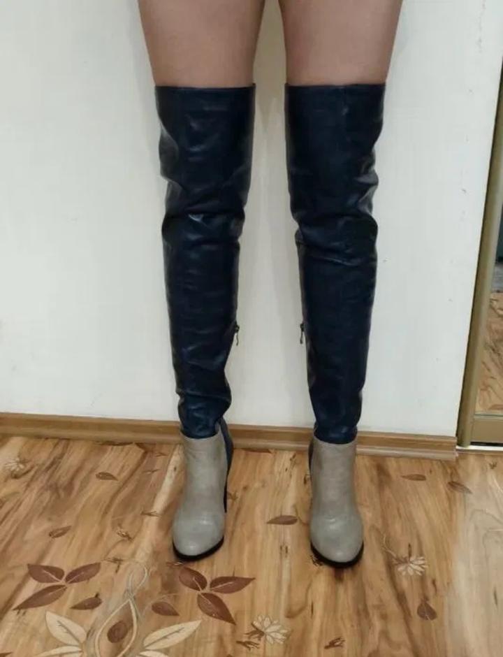 Сапоги-ботфорты, демисезонные