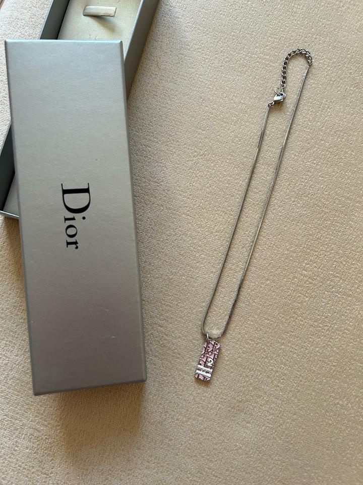 Christian Dior Trotter 2 Pink Necklace