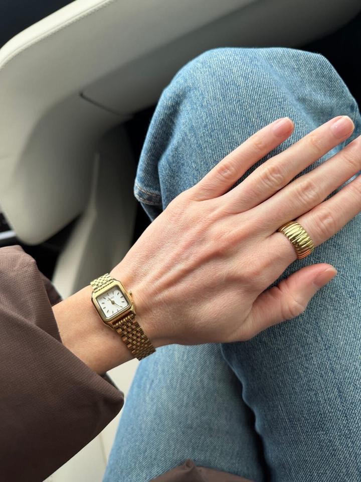 Burker Macy Petite Gold White